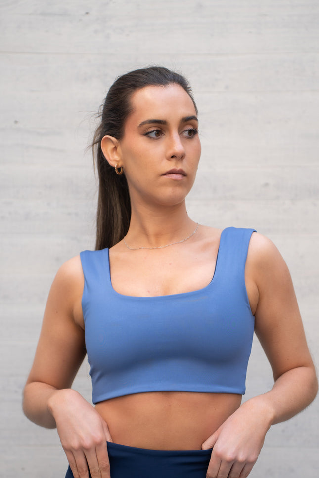 Top Fresia Reversible Marino/Blue Boy
