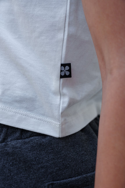 Polera Lavanda Blanca