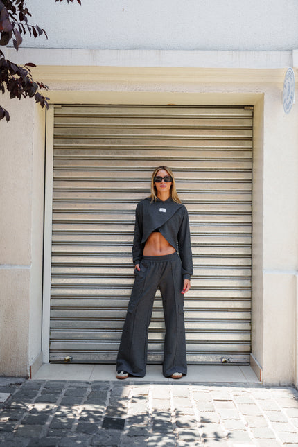 Buzo Jazmin Negro Melange