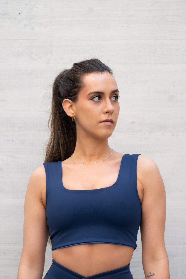 Top Fresia Reversible Marino/Blue Boy